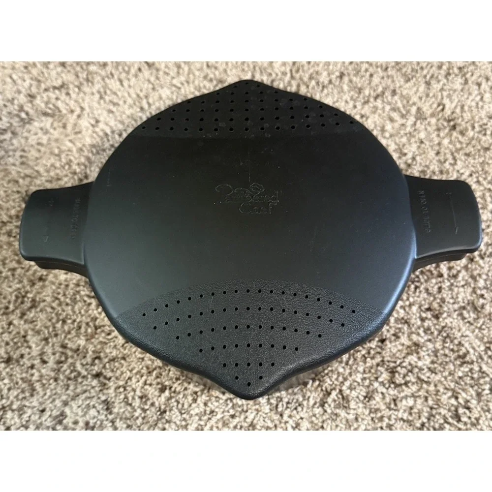 Pampered Chef Micro Cooker Microwave Steamer Large 8 Cup 2 Quart 2778 Black